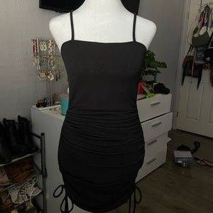 Black bodycon mini dress